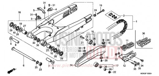 BRAS OSCILLANT CRF450RC de 2012